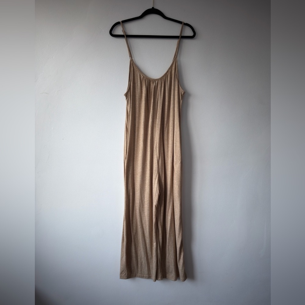 Tan‎ Tank Top Jumpsuit